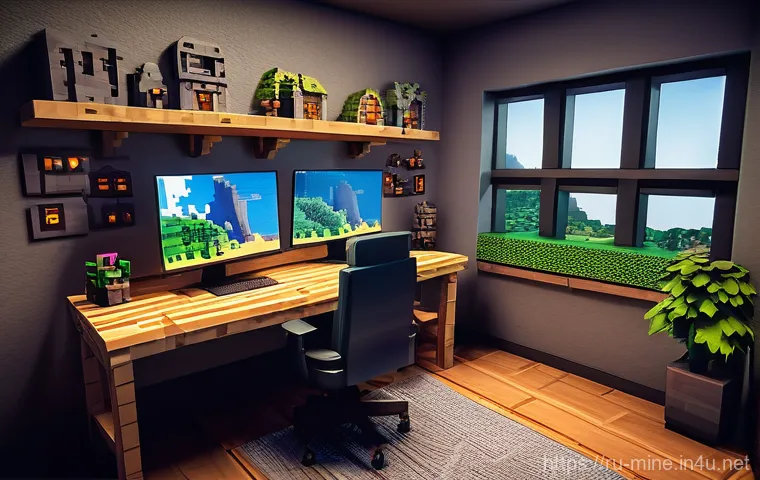 마인크래프트 창작 맵 배포법 - **Prompt 1: The Visionary Creator's Workspace**
"A young adult, male or female, with a look of p...