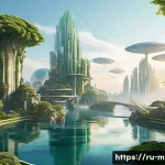 마인크래프트 혁신적인 건축물 아이디어 - **Prompt:** A magnificent, sprawling celestial citadel comprised of interconnected floating islands,...