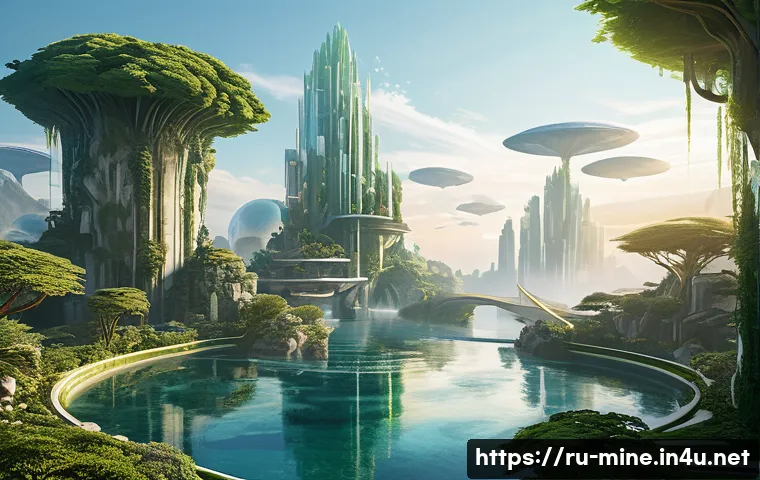 마인크래프트 혁신적인 건축물 아이디어 - **Prompt:** A magnificent, sprawling celestial citadel comprised of interconnected floating islands,...
